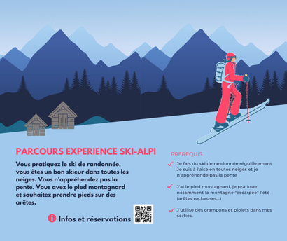 Parcours Expérience ski-alpinisme Parcours Expérience ski-alpinisme